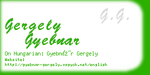 gergely gyebnar business card